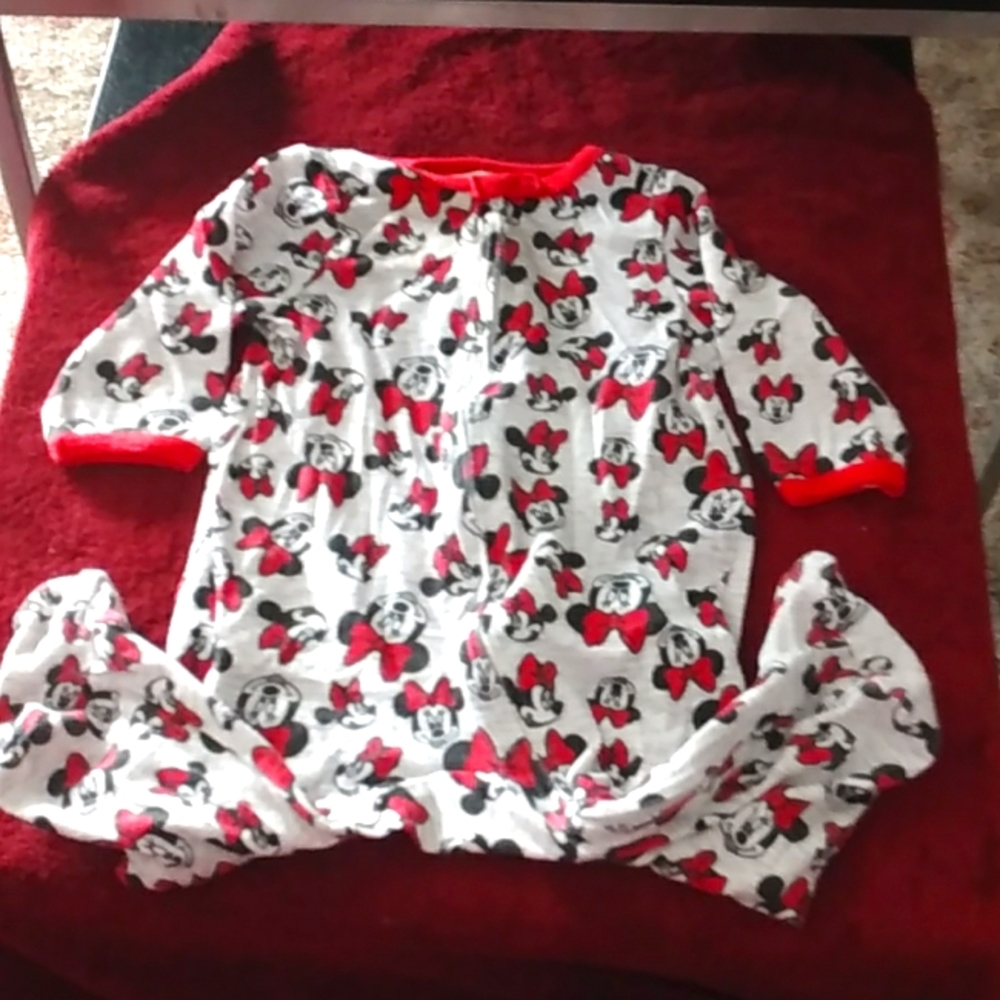 Baby Disney Minnie Mouse footed jumpsuit 3-6 months